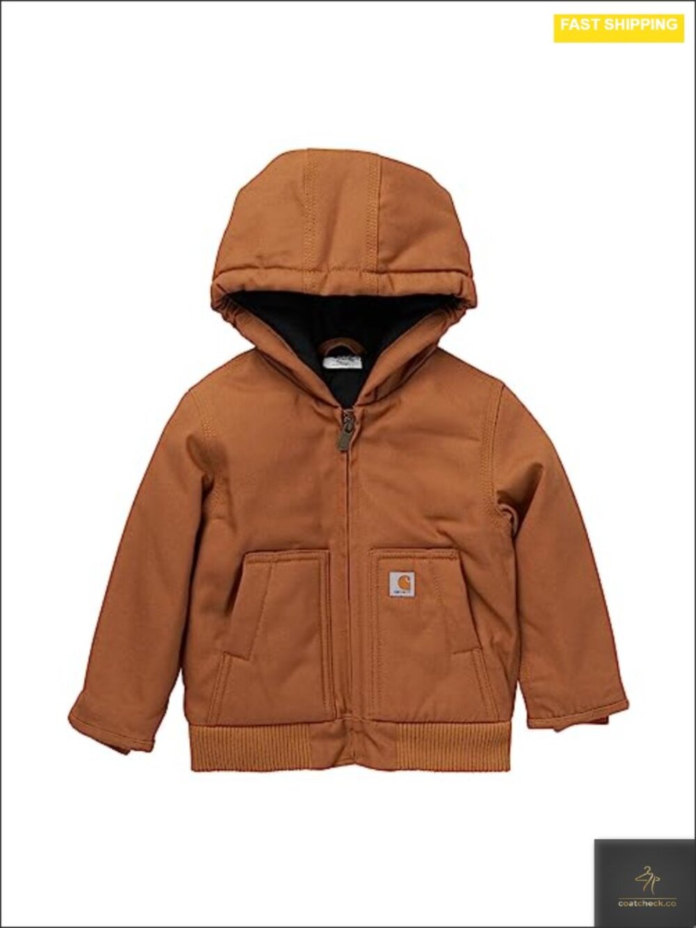 Carhartt Baby Boys Hooded Jacket Quilted Polyester Brushed Tricot-Lined Winter
